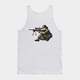 Sniper Girl Tank Top